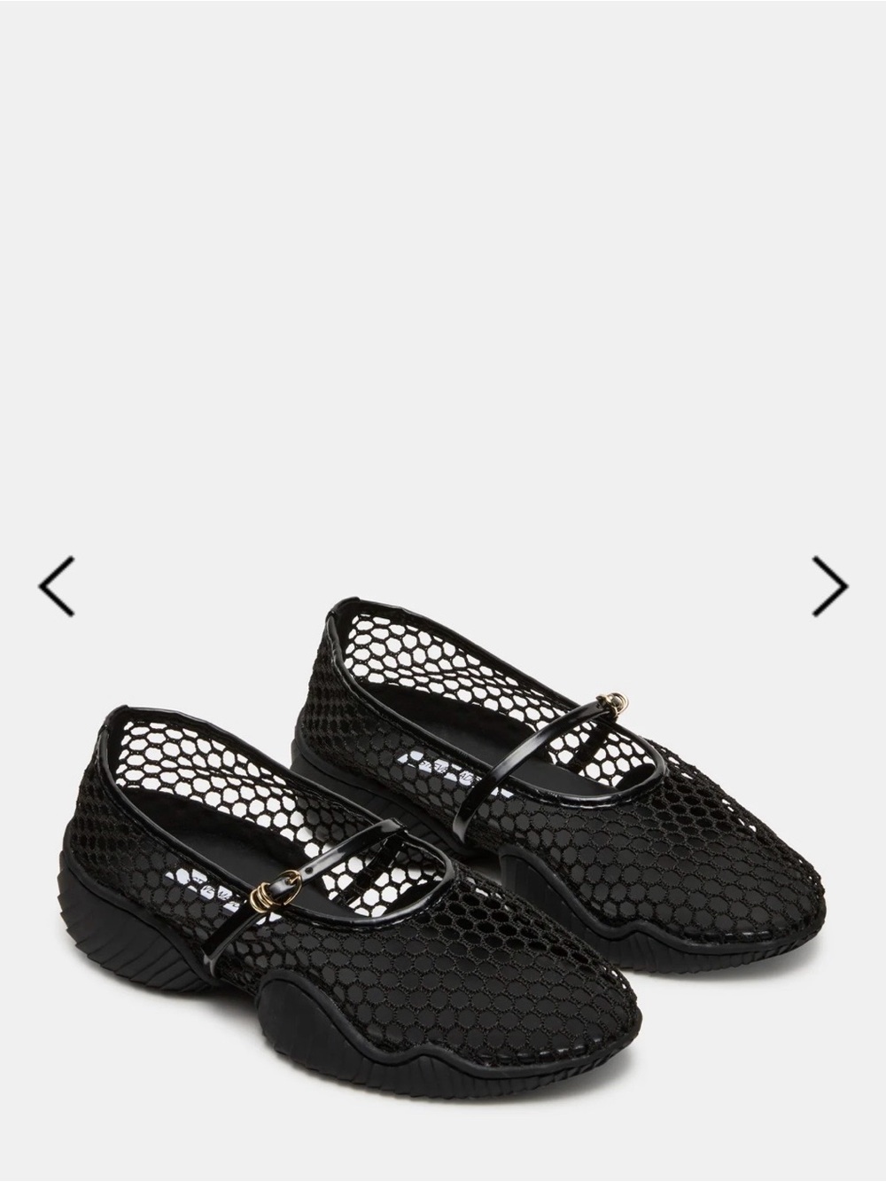 Steve Madden Vickee Black Mesh - Picture 3 of 4